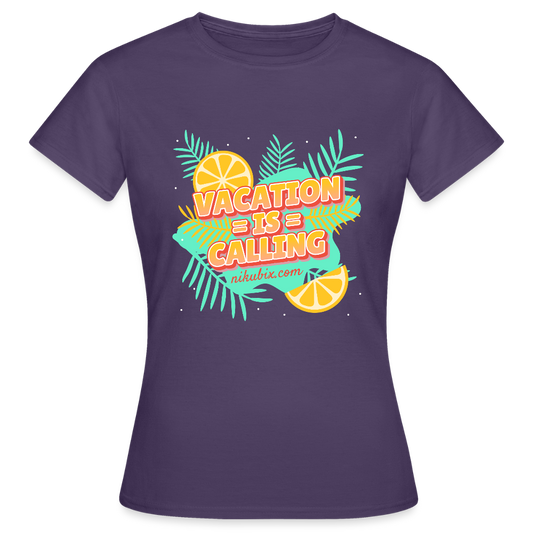Frauen T-Shirt - Dunkellila